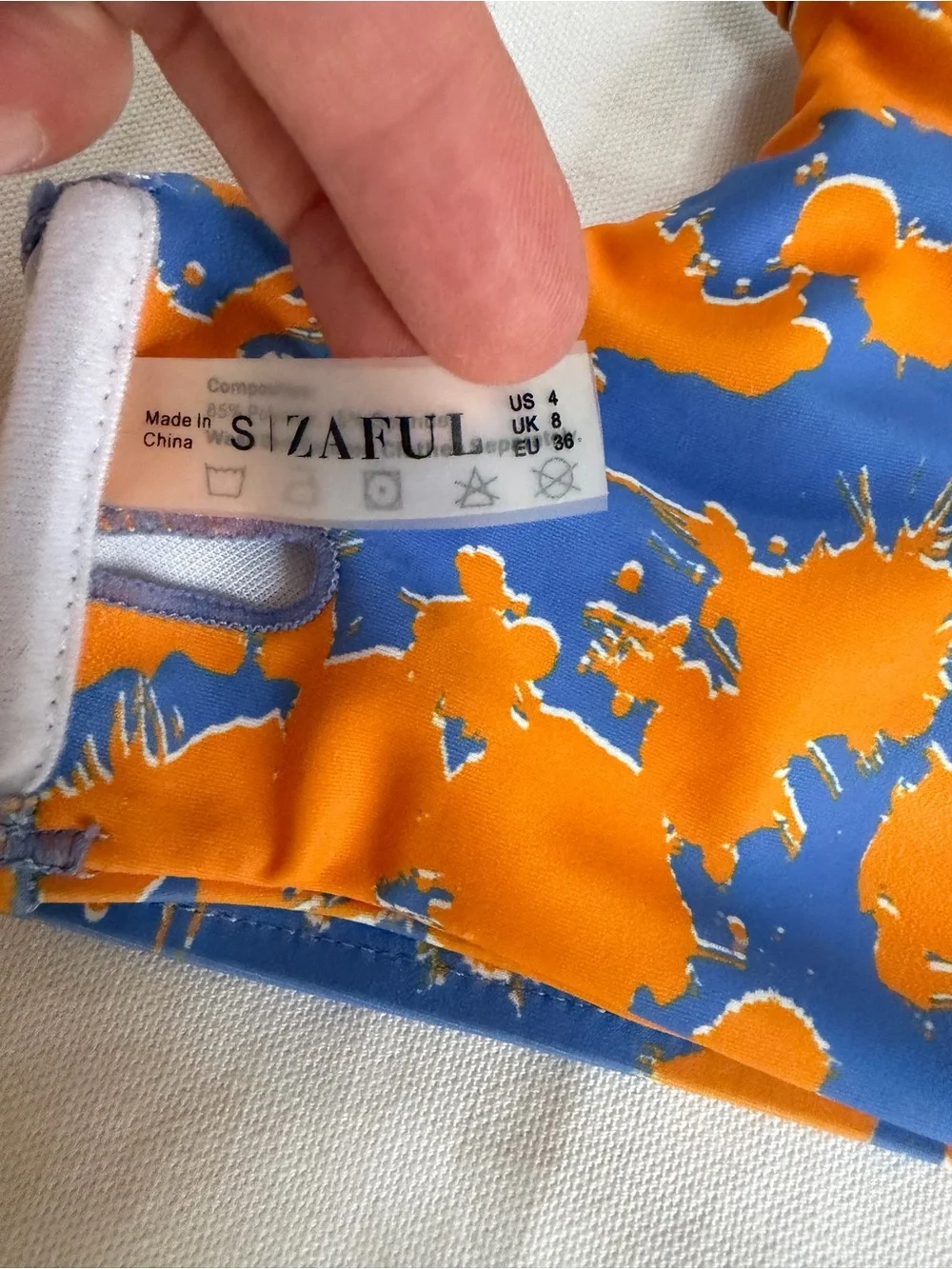 Zaful orange purple